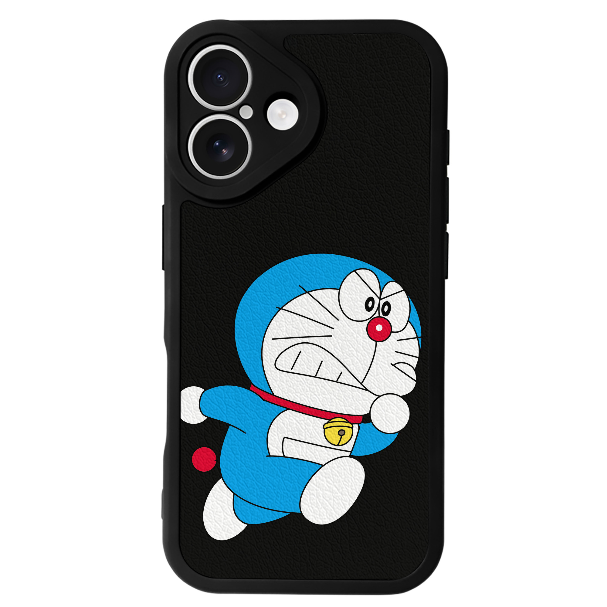 （画像用） ドラえもん Doraemon 【iPhone 16シリーズ対応】シリコンスマホケース（レザー調） 材質：シリコン